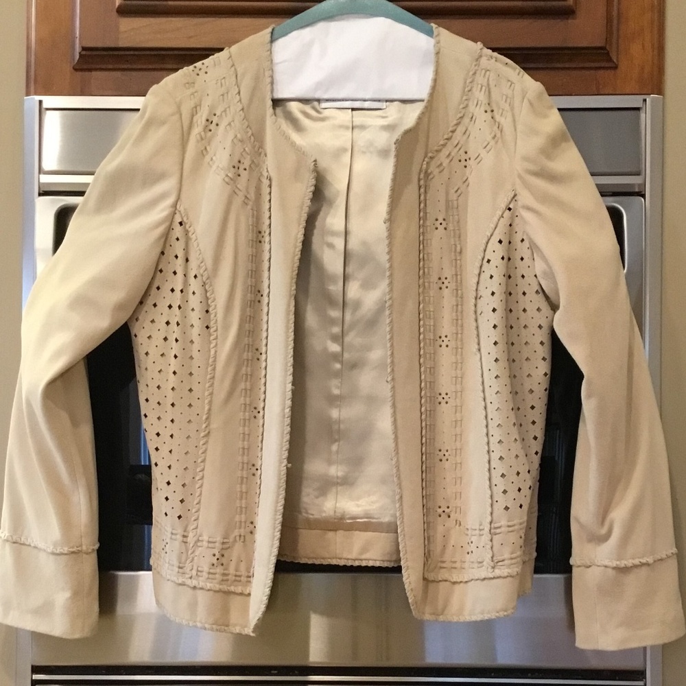 Size 14 Tan Jacket Dana Buchman